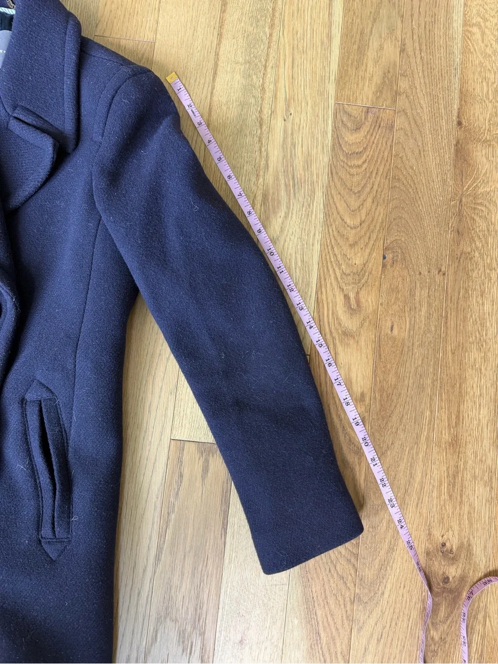 ⚓ J.Crew Stadium Cloth Nello Gori Navy Pea Coat Size 4 ⚓ - Picture 12 of 14